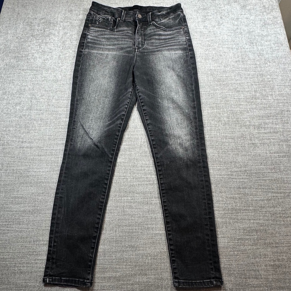 Buckle Black Skinny Jeans Women 29 Faded Black   High Rise Faded Denim